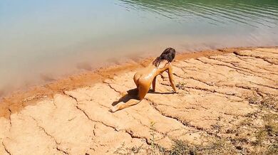MUD Therapy at \Volcanic lake # MUD like a new Fetish