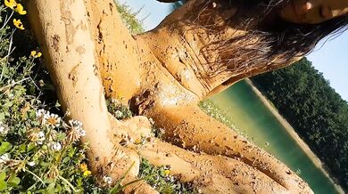 MUD Therapy at \Volcanic lake # MUD like a new Fetish