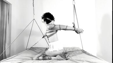 TITS Bondage & Crotch rope: Your struggle makes you cum HARDER