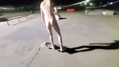 Naked Skateboarding