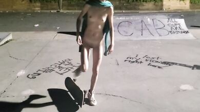 Naked Skateboarding