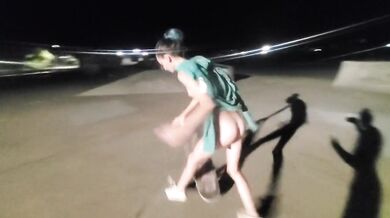 Naked Skateboarding
