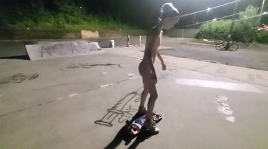 Naked Skateboarding