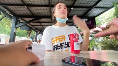I love the reaction of my girlfriend using her toy in public // lovense lush control