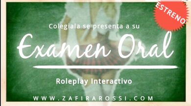 INTERACTIVE ROLEPLAY SCHOOLGIRL GIVING HER ORAL EXAM | ASMR SOUNDS | AUDIO ONLY | ARGENTINE VOICE