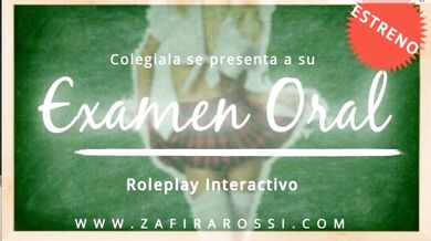 INTERACTIVE ROLEPLAY SCHOOLGIRL GIVING HER ORAL EXAM | ASMR SOUNDS | AUDIO ONLY | ARGENTINE VOICE