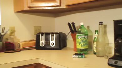 Marie Madison Masturbates and Smokes instead of cleaning kitchen