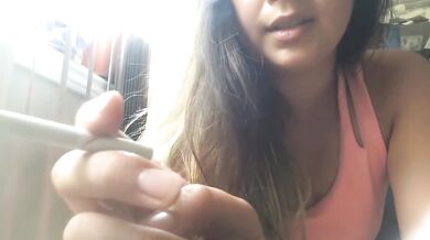 First Cigarette of the Day -- MissDeeNicotine Crushes Her Cigarette