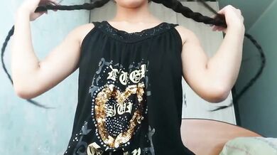 Teenager Girl play with herself