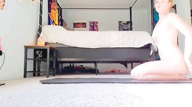 Nude yoga/stretching