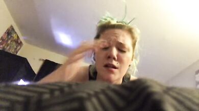 Teen fucks hard cock and screams