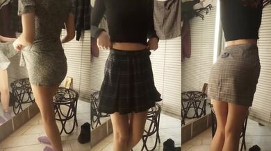I pretended not to notice how I was being filmed in the fitting room