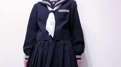 cum onto sailor school uniform