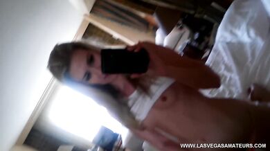 Hotel Room Strip Tease For Me! Alexandra Belle - www.LasVegasAmateurs.com