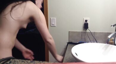 ROOMMATE getting dressed after shower! See profile 4 more