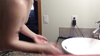 ROOMMATE getting dressed after shower! See profile 4 more