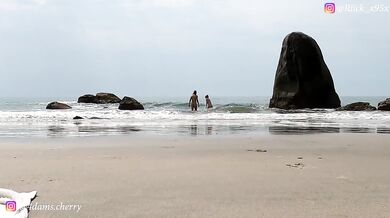 Sex On The Deserted Beach !! Amateur Brazilian Teen Sucked Dick and Taken Cum in the Face - Amateur