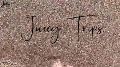 HORNY BABE DOUBLE SQUIRT WHILE JOGGERS RUN BY ON THE BEACH | LaraJuicy