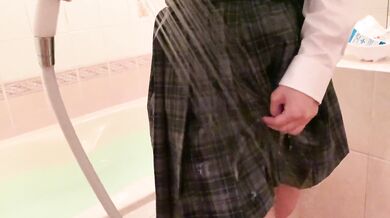 schoolgirl uniform wetlook