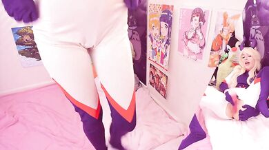 Tsuyu Asui Tongue Fucks Mt. Lady - BNHA - Sexy Cosplay Teen Anal