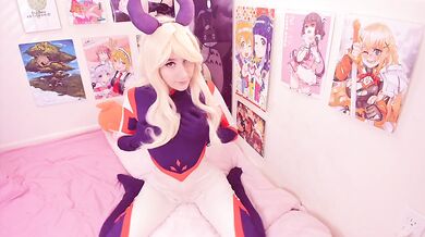 Tsuyu Asui Tongue Fucks Mt. Lady - BNHA - Sexy Cosplay Teen Anal