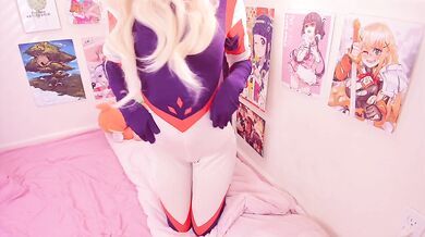 Tsuyu Asui Tongue Fucks Mt. Lady - BNHA - Sexy Cosplay Teen Anal
