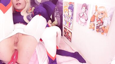 Tsuyu Asui Tongue Fucks Mt. Lady - BNHA - Sexy Cosplay Teen Anal