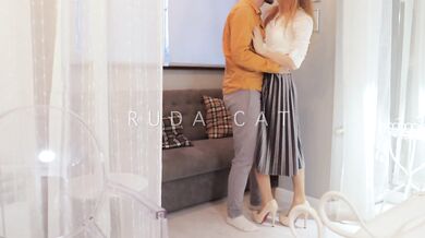 Hot HORNY SECRETARY was fucked hard by boss for a rise. REDHEAD SLUT. Standing sex - Ruda Cat