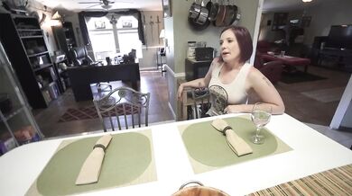 Horny Cheating Blonde & Redhead MILF's Naked Pizza Challenge Dare Part 1