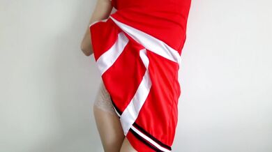 cheerleader ruins her own orgasm || loud, desperate moaning