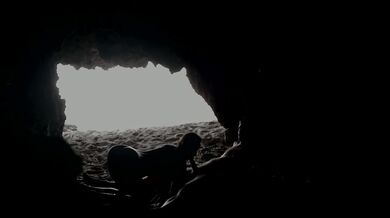 On the Beach, Inside the Cave