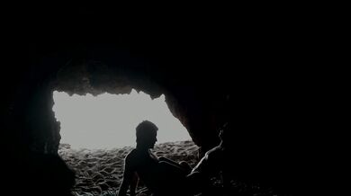 On the Beach, Inside the Cave