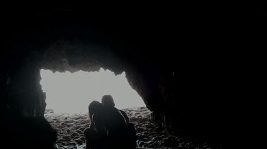 On the Beach, Inside the Cave