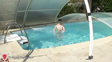 Swimming in my Iron Maiden Corset