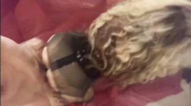 Real POV amateur teen couple cum on ass lingerie corset garter Stockings pantyhose goth halloween