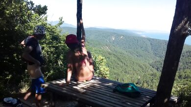 The most amazing amateur sex at an altitude of 800 meters above sea level