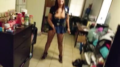 Halloween Police Slut Ready for the BBC