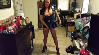 Halloween Police Slut Ready for the BBC