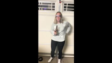 Mel Luvs Smoking in the garage. PAWG MILF in yoga pants LUVS to smoke.