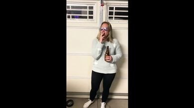 Mel Luvs Smoking in the garage. PAWG MILF in yoga pants LUVS to smoke.
