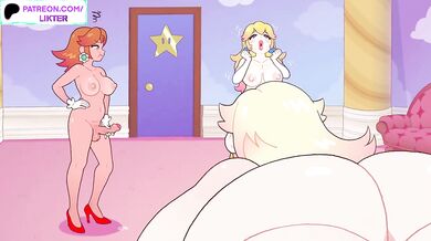 ROSALINA USE SOME MAGIC AND FUCKED BY FUTANARI PRINCESS PECH CARTOON ANIMATION