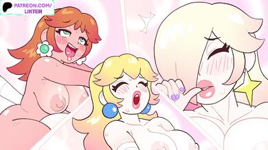 ROSALINA USE SOME MAGIC AND FUCKED BY FUTANARI PRINCESS PECH CARTOON ANIMATION