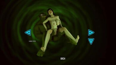 She loves to ride an orc's huge cock and stretch her hole. 3D Hentai Game Animation