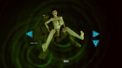 She loves to ride an orc's huge cock and stretch her hole. 3D Hentai Game Animation