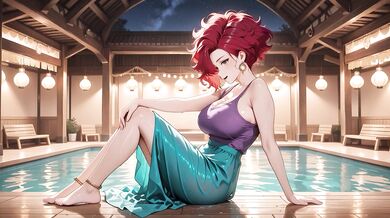 Red Hair Purple Lingerie Big Tits Supermarket Filled Until Ahegao Collapse