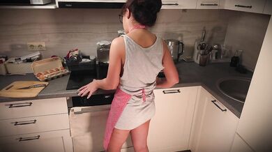 Demure Tradwife Cooks Dinner while Cheating with Husband's Best Friend in the Wrong Hole – Hi to Husband!