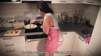 Demure Tradwife Cooks Dinner while Cheating with Husband's Best Friend in the Wrong Hole – Hi to Husband!