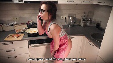 Demure Tradwife Cooks Dinner while Cheating with Husband's Best Friend in the Wrong Hole – Hi to Husband!