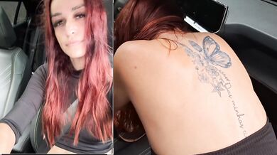 Married woman cheating on her husband with friends in the street in public!
