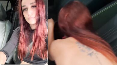 Married woman cheating on her husband with friends in the street in public!